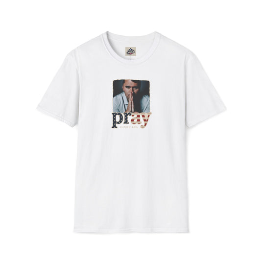 Remembering Charlie Kirk - Pray T-shirt (www.patriotcharlie.com)