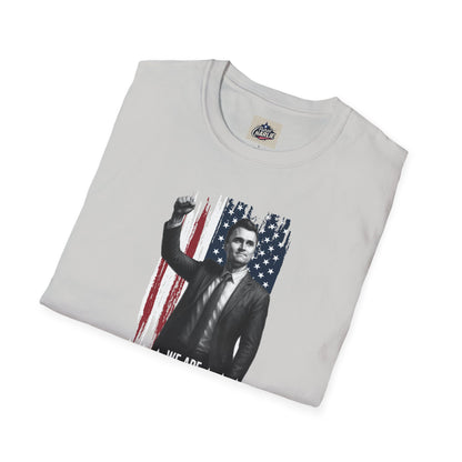 Remembering Charlie Kirk - "We Are Charlie Kirk" T-Shirt (www.patriotcharlie.com)