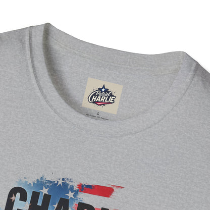 Remembering Charlie Kirk - 'American Legend' T-Shirt (www.patriotcharlie.com)
