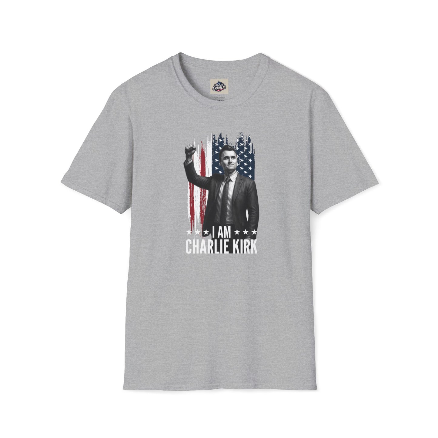 Remembering Charlie Kirk - "I Am Charlie Kirk" T-Shirt (www.patriotcharlie.com)