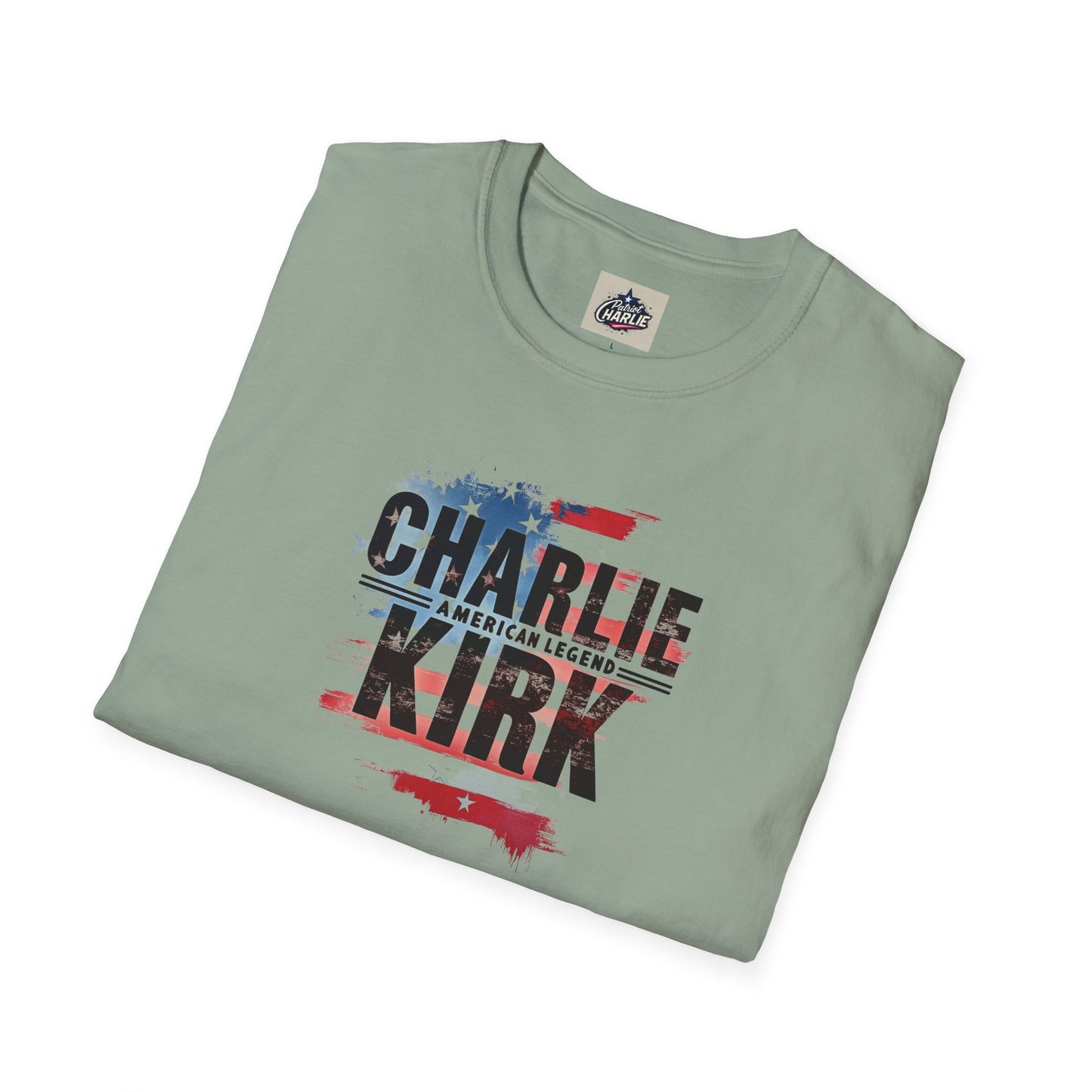 Remembering Charlie Kirk - 'American Legend' T-Shirt (www.patriotcharlie.com)