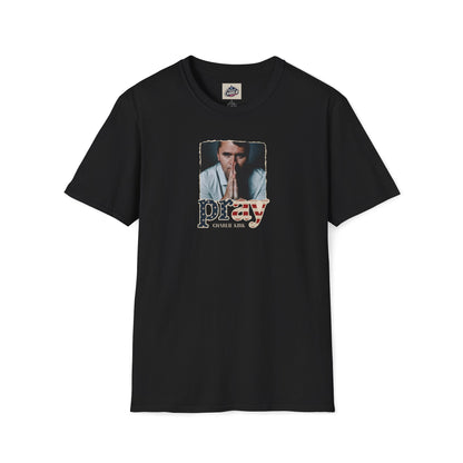 Remembering Charlie Kirk - Pray T-shirt (www.patriotcharlie.com)