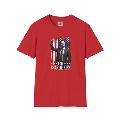 Remembering Charlie Kirk - "I Am Charlie Kirk" T-Shirt (www.patriotcharlie.com)