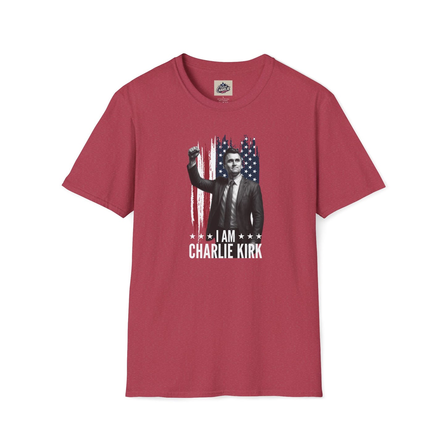 Remembering Charlie Kirk - "I Am Charlie Kirk" T-Shirt (www.patriotcharlie.com)