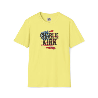 Remembering Charlie Kirk - 'American Legend' T-Shirt (www.patriotcharlie.com)