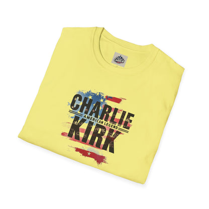 Remembering Charlie Kirk - 'American Legend' T-Shirt (www.patriotcharlie.com)