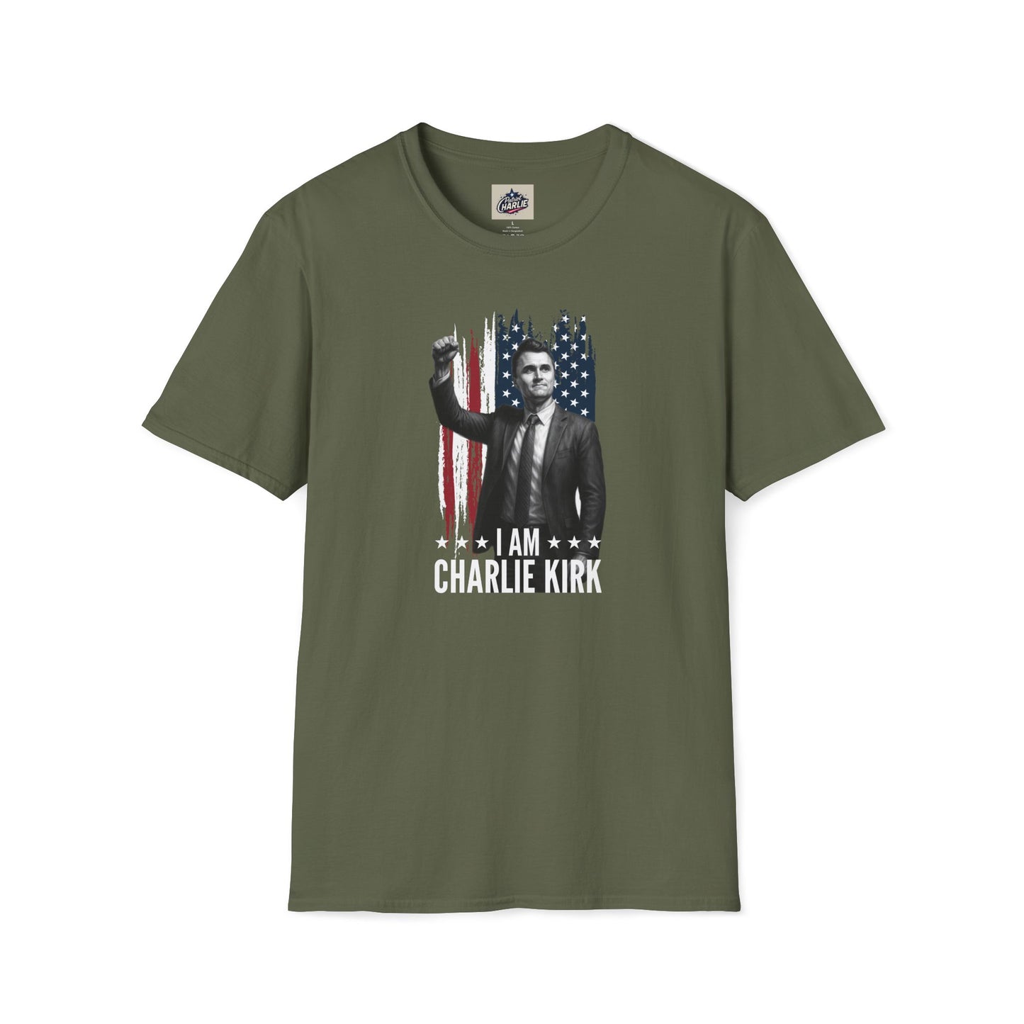 Remembering Charlie Kirk - "I Am Charlie Kirk" T-Shirt (www.patriotcharlie.com)