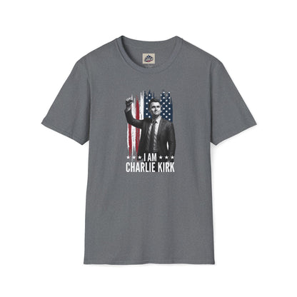 Remembering Charlie Kirk - "I Am Charlie Kirk" T-Shirt (www.patriotcharlie.com)