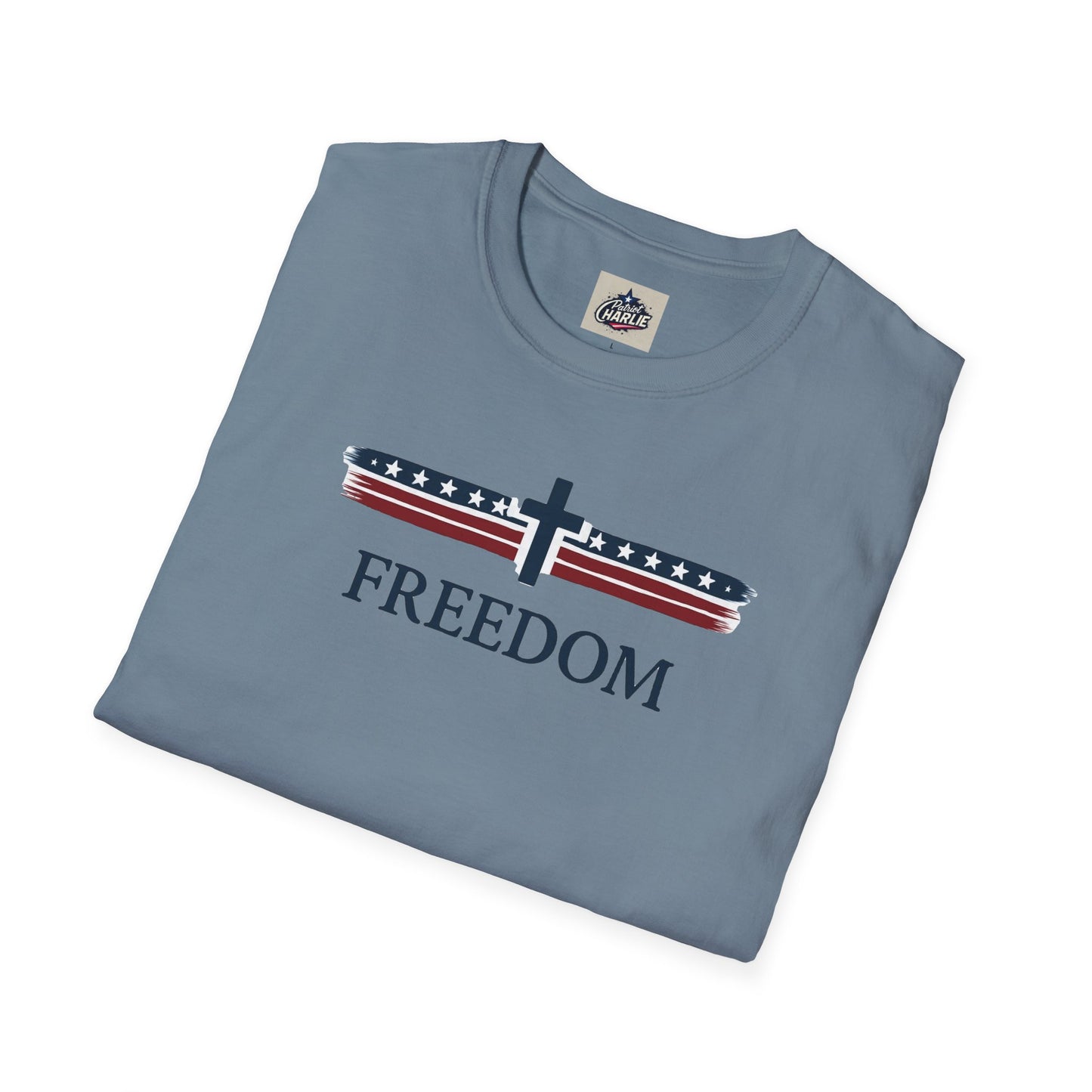 Patriots Pray T-Shirt - Red, White, and Blue Design