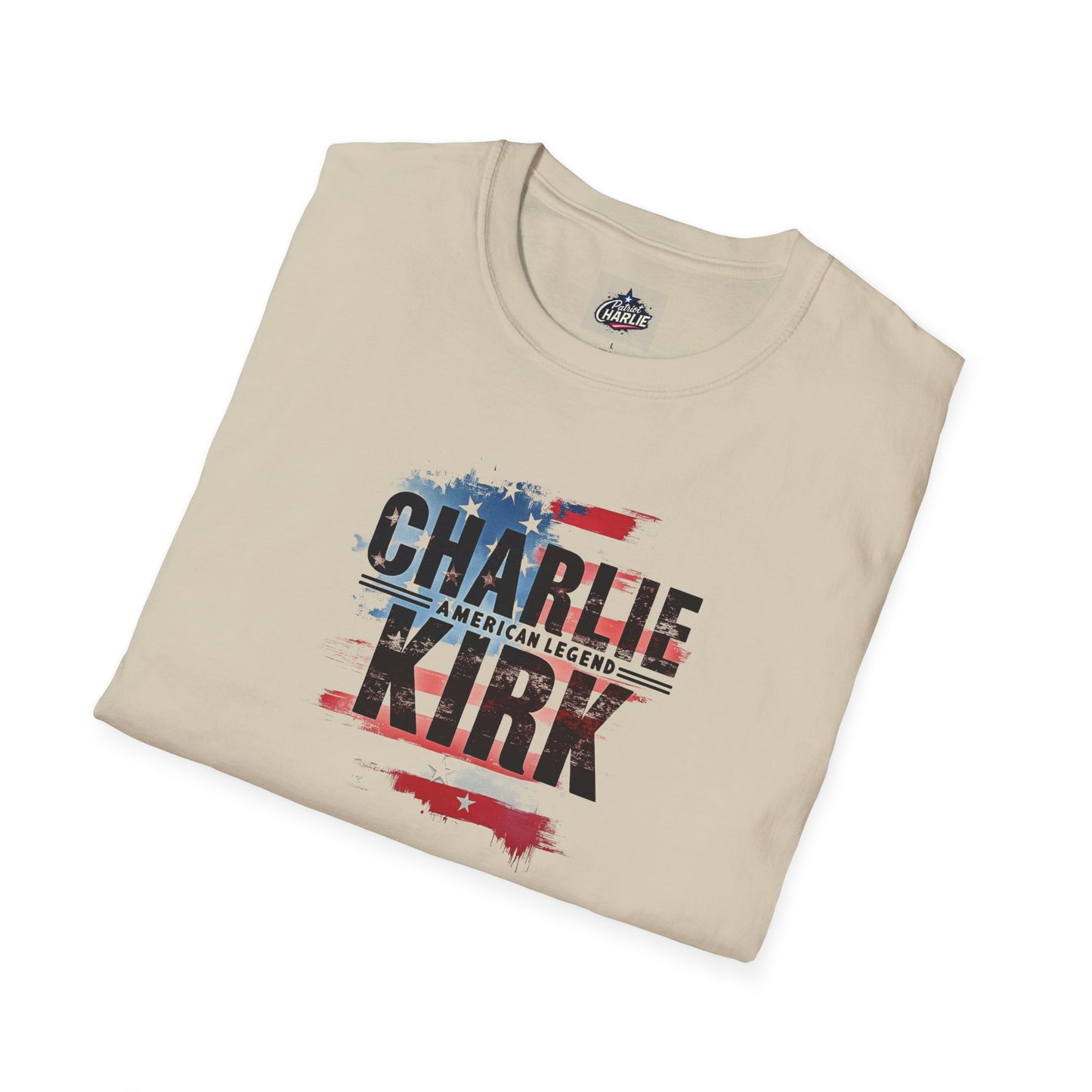 Remembering Charlie Kirk - 'American Legend' T-Shirt (www.patriotcharlie.com)