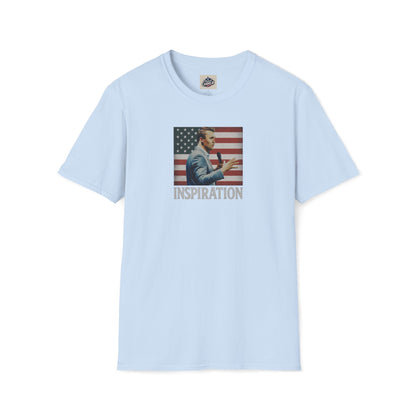 Remembering Charlie Kirk - 'Inspiration' T-Shirt (www.patriotcharlie.com)