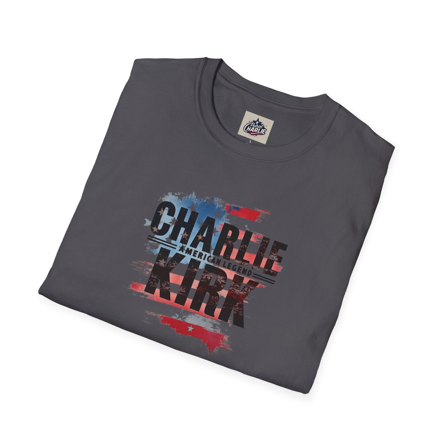 Remembering Charlie Kirk - 'American Legend' T-Shirt (www.patriotcharlie.com)