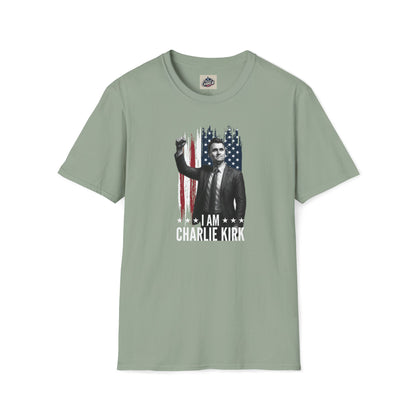 Remembering Charlie Kirk - "I Am Charlie Kirk" T-Shirt (www.patriotcharlie.com)