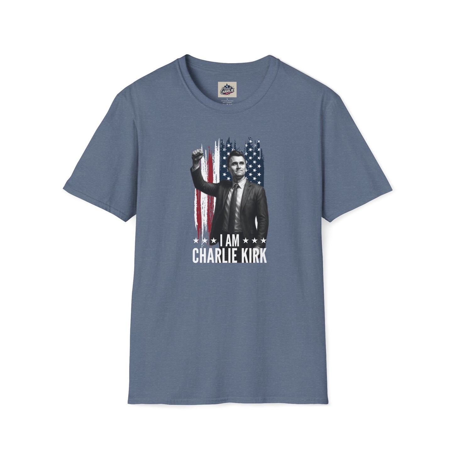 Remembering Charlie Kirk - "I Am Charlie Kirk" T-Shirt (www.patriotcharlie.com)