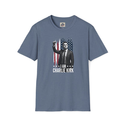 Remembering Charlie Kirk - "I Am Charlie Kirk" T-Shirt (www.patriotcharlie.com)