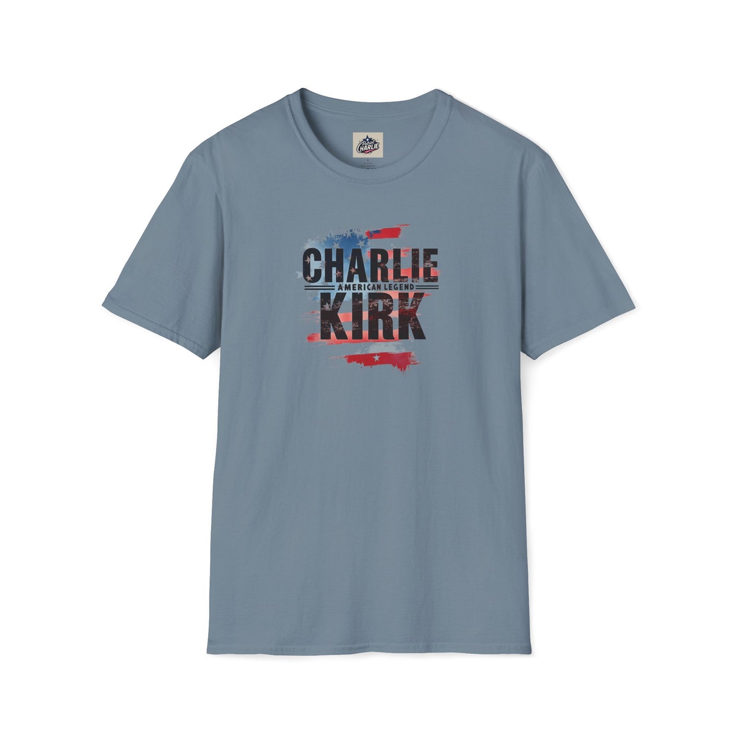 Remembering Charlie Kirk - 'American Legend' T-Shirt (www.patriotcharlie.com)