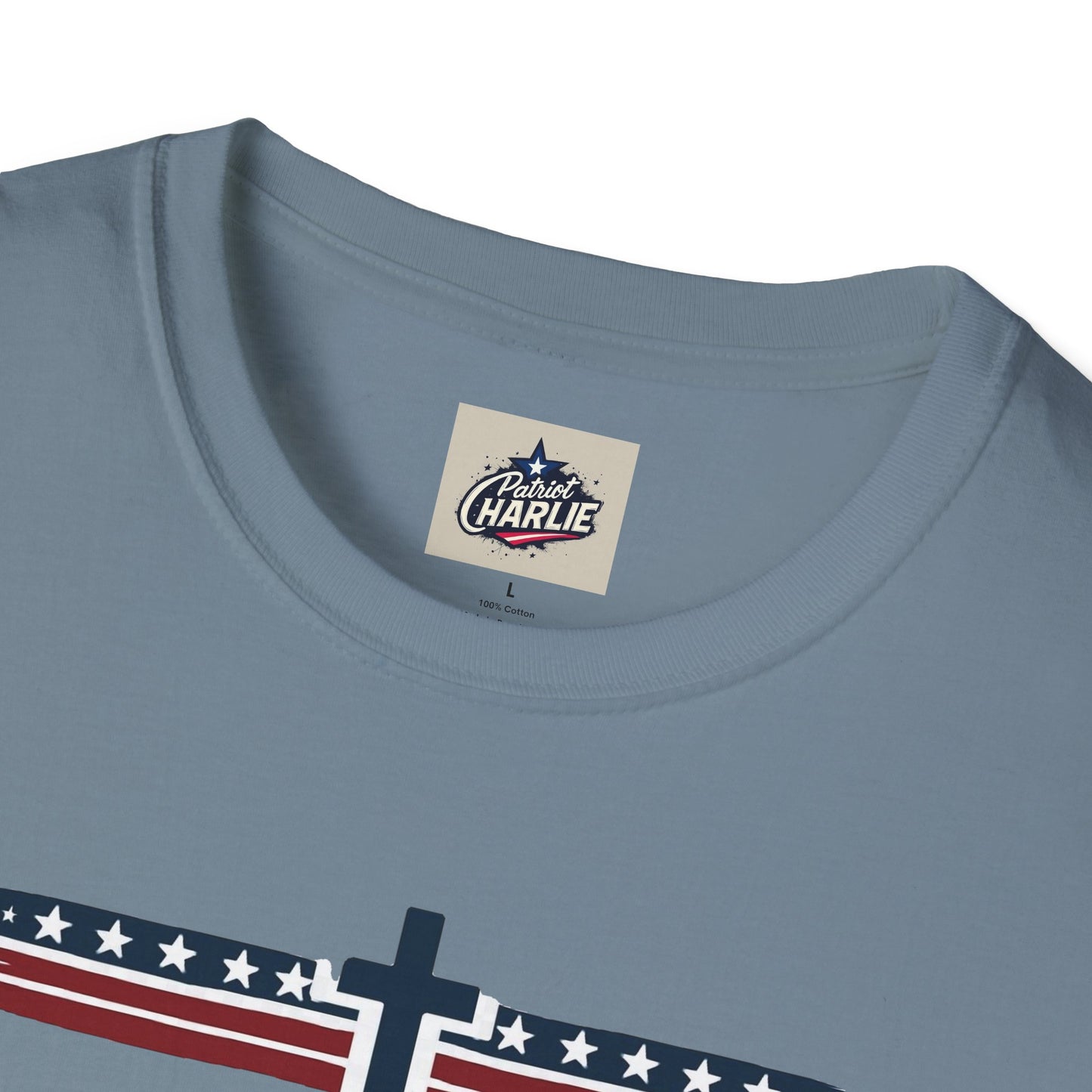 Patriots Pray T-Shirt - Red, White, and Blue Design