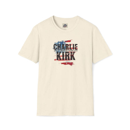 Remembering Charlie Kirk - 'American Legend' T-Shirt (www.patriotcharlie.com)