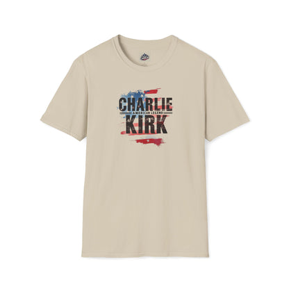 Remembering Charlie Kirk - 'American Legend' T-Shirt (www.patriotcharlie.com)