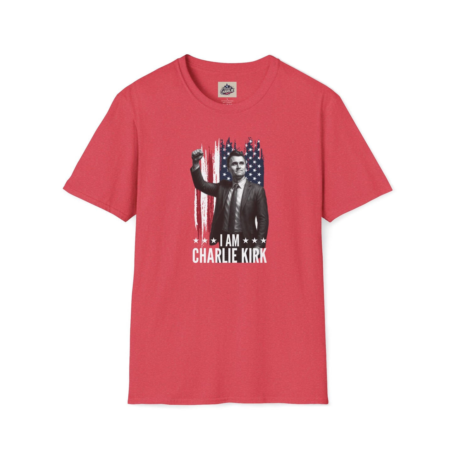 Remembering Charlie Kirk - "I Am Charlie Kirk" T-Shirt (www.patriotcharlie.com)