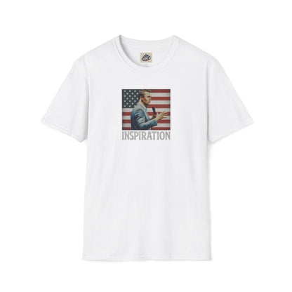 Remembering Charlie Kirk - 'Inspiration' T-Shirt (www.patriotcharlie.com)