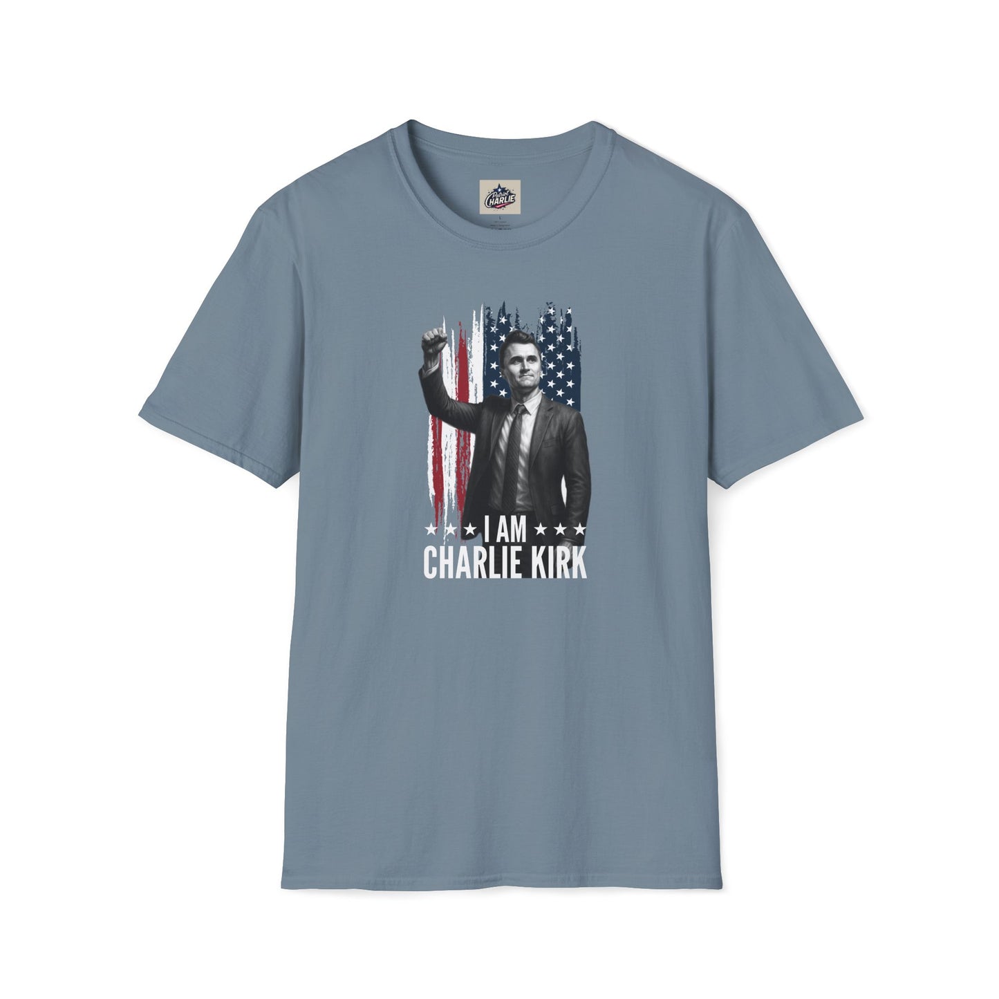 Remembering Charlie Kirk - "I Am Charlie Kirk" T-Shirt (www.patriotcharlie.com)