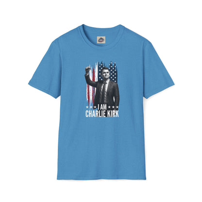 Remembering Charlie Kirk - "I Am Charlie Kirk" T-Shirt (www.patriotcharlie.com)