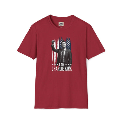 Remembering Charlie Kirk - "I Am Charlie Kirk" T-Shirt (www.patriotcharlie.com)