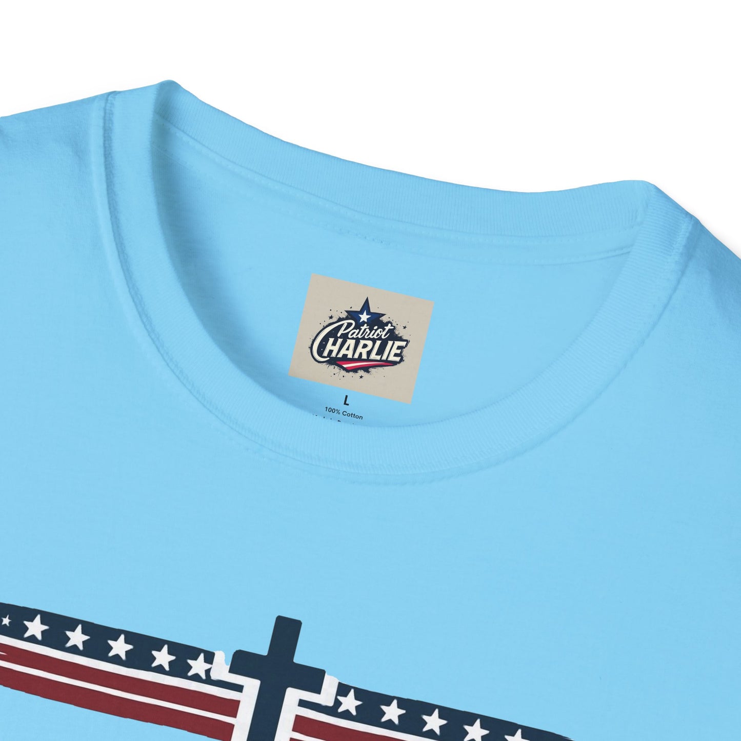 Patriots Pray T-Shirt - Red, White, and Blue Design