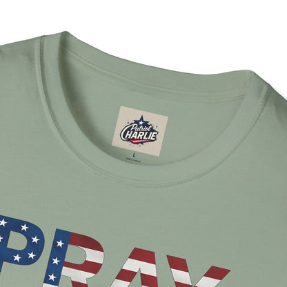 Pray For America T-Shirt (www.patriotcharlie.com)