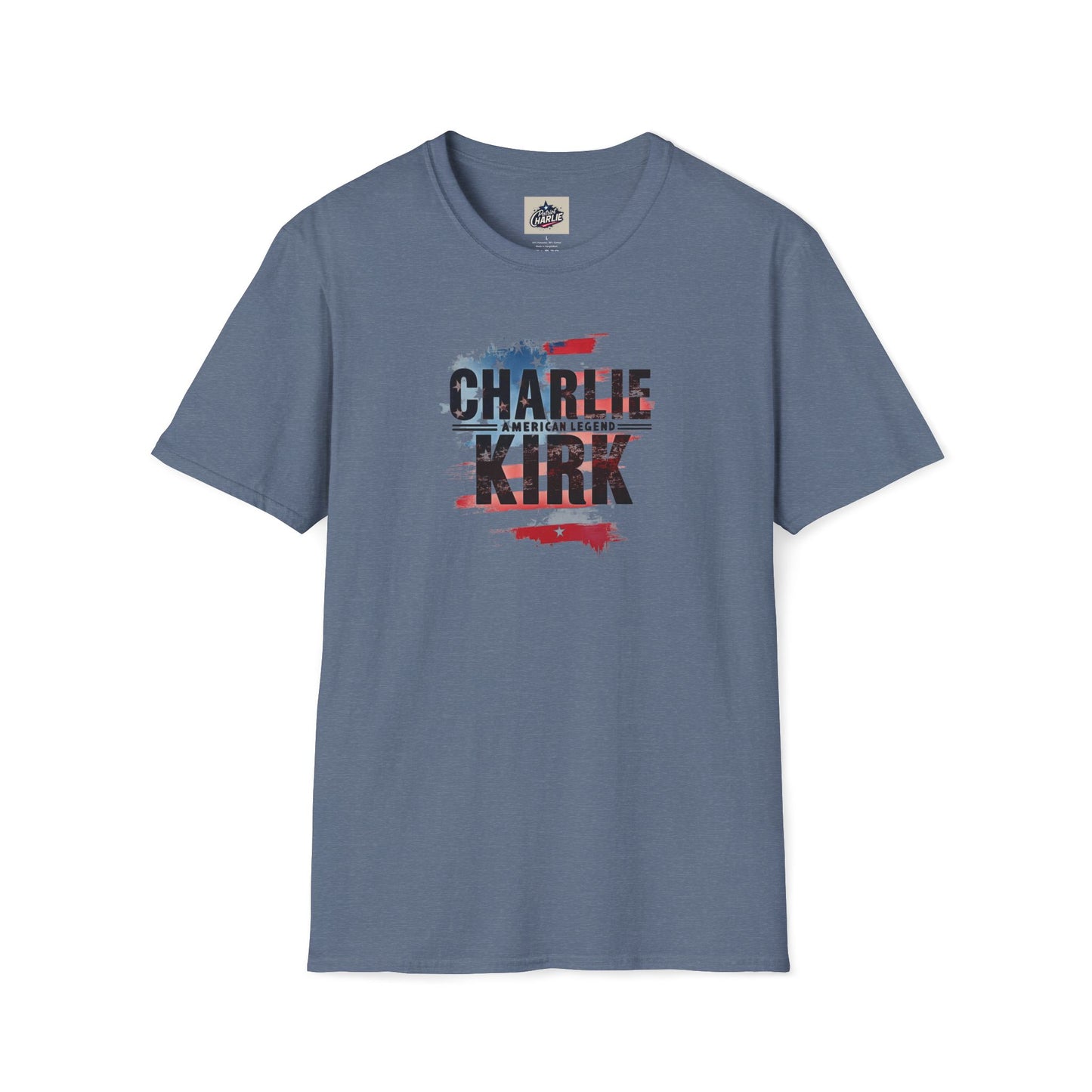 Remembering Charlie Kirk - 'American Legend' T-Shirt (www.patriotcharlie.com)