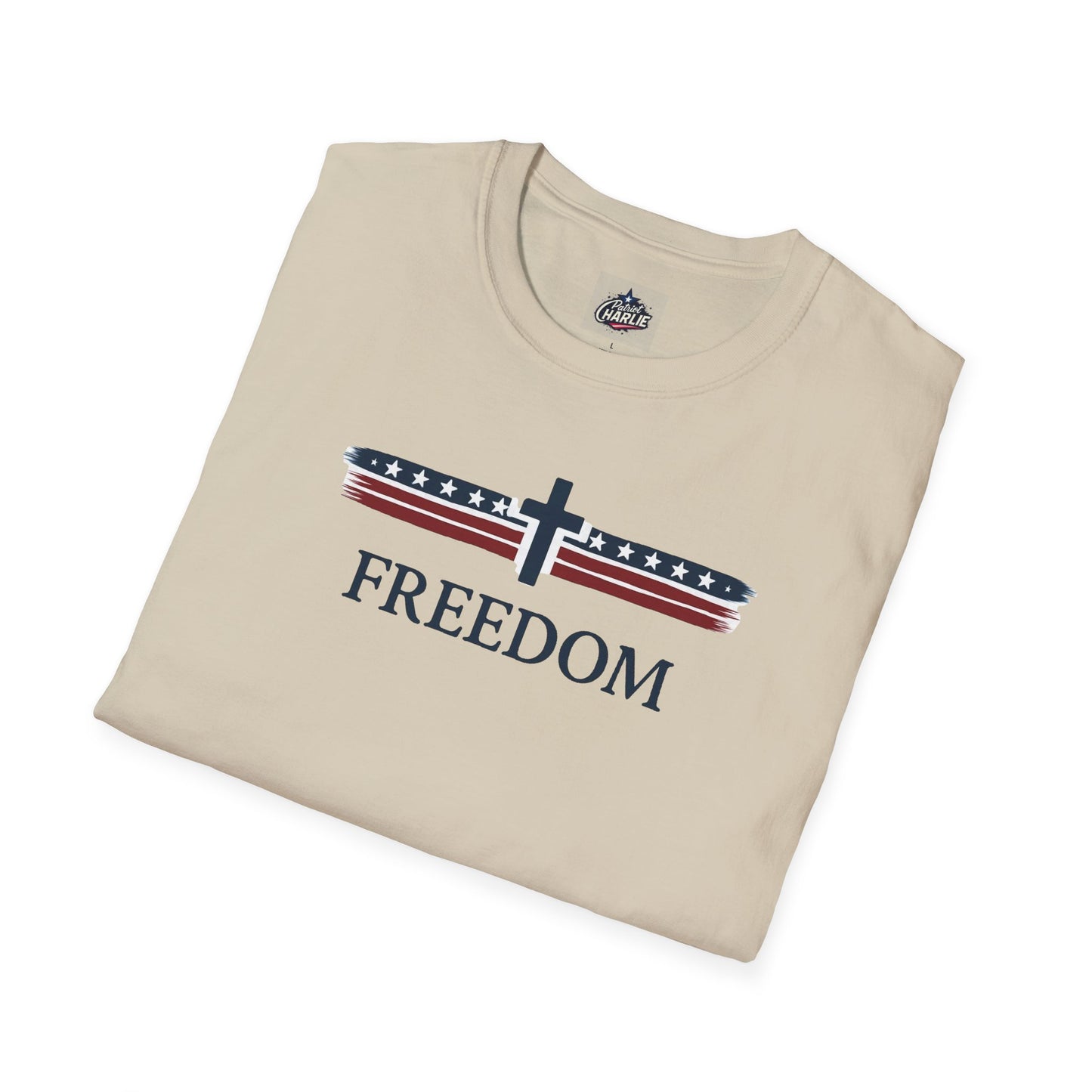 Patriots Pray T-Shirt - Red, White, and Blue Design