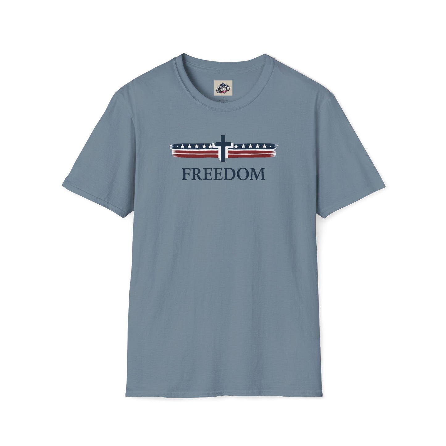 Patriots Pray T-Shirt - Red, White, and Blue Design