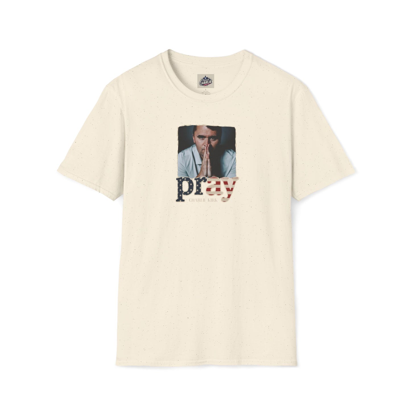 Remembering Charlie Kirk - Pray T-shirt (www.patriotcharlie.com)