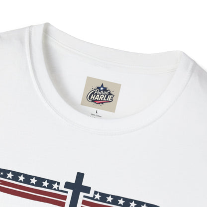 Patriots Pray T-Shirt - Red, White, and Blue Design