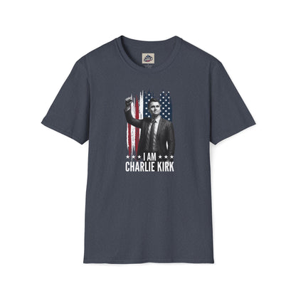 Remembering Charlie Kirk - "I Am Charlie Kirk" T-Shirt (www.patriotcharlie.com)