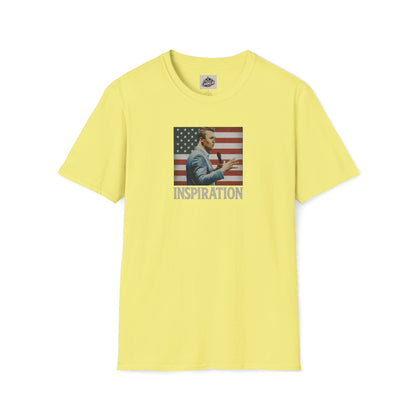 Remembering Charlie Kirk - 'Inspiration' T-Shirt (www.patriotcharlie.com)