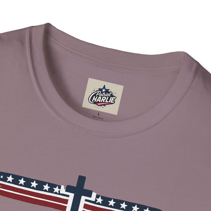 Patriots Pray T-Shirt - Red, White, and Blue Design