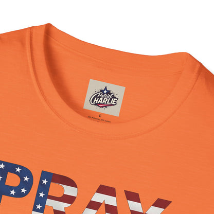 Pray For America T-Shirt (www.patriotcharlie.com)