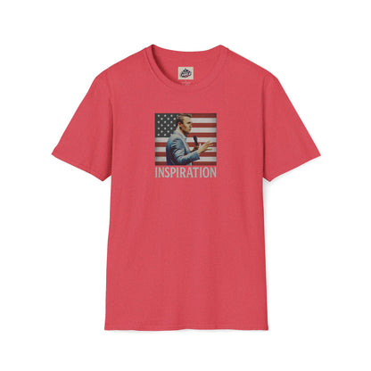 Remembering Charlie Kirk - 'Inspiration' T-Shirt (www.patriotcharlie.com)