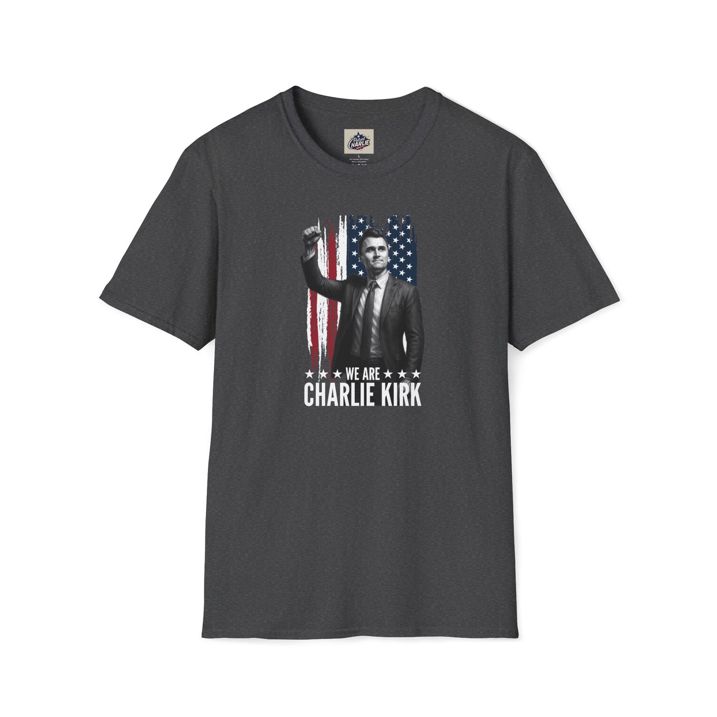 Remembering Charlie Kirk - "We Are Charlie Kirk" T-Shirt (www.patriotcharlie.com)