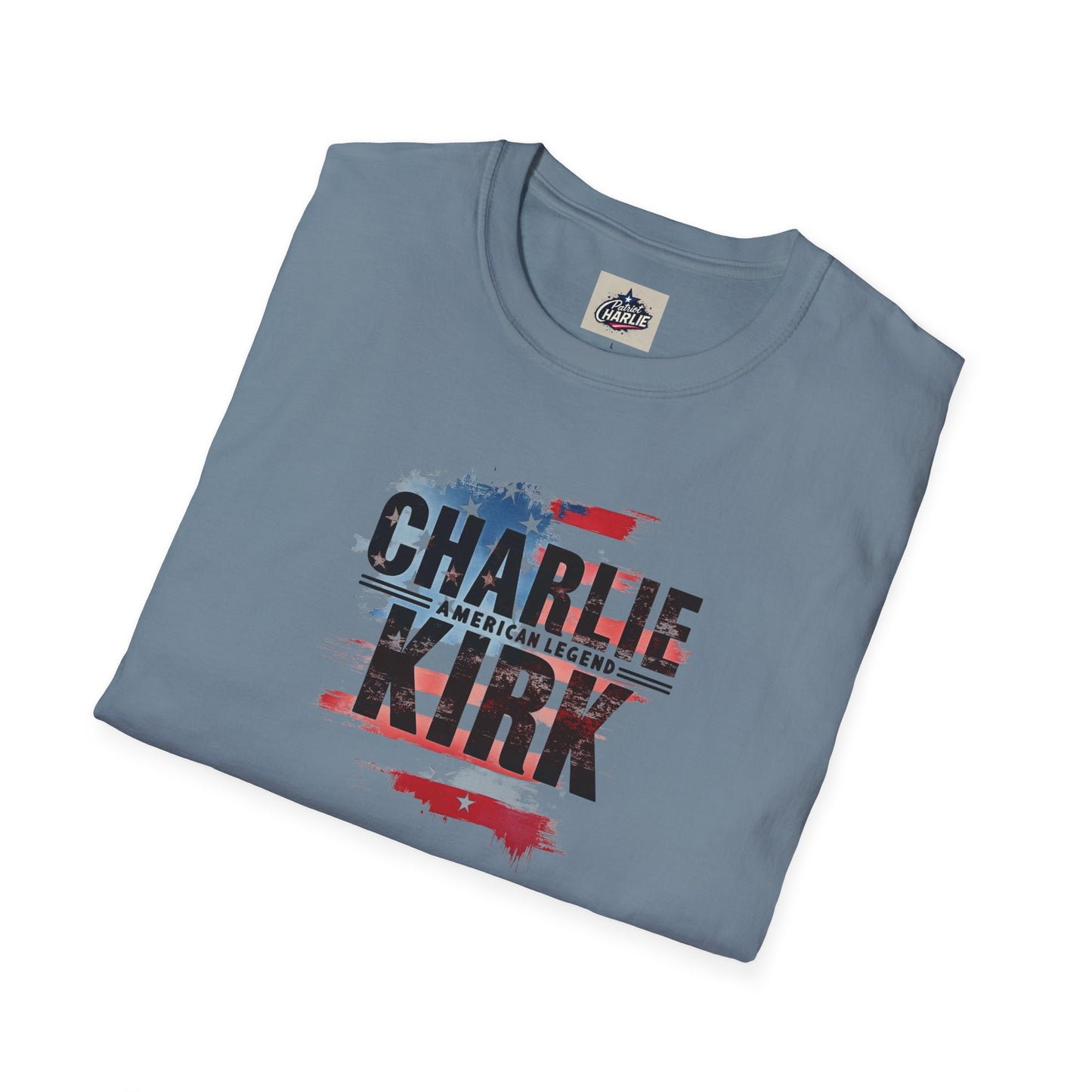 Remembering Charlie Kirk - 'American Legend' T-Shirt (www.patriotcharlie.com)