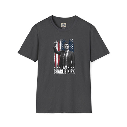 Remembering Charlie Kirk - "I Am Charlie Kirk" T-Shirt (www.patriotcharlie.com)