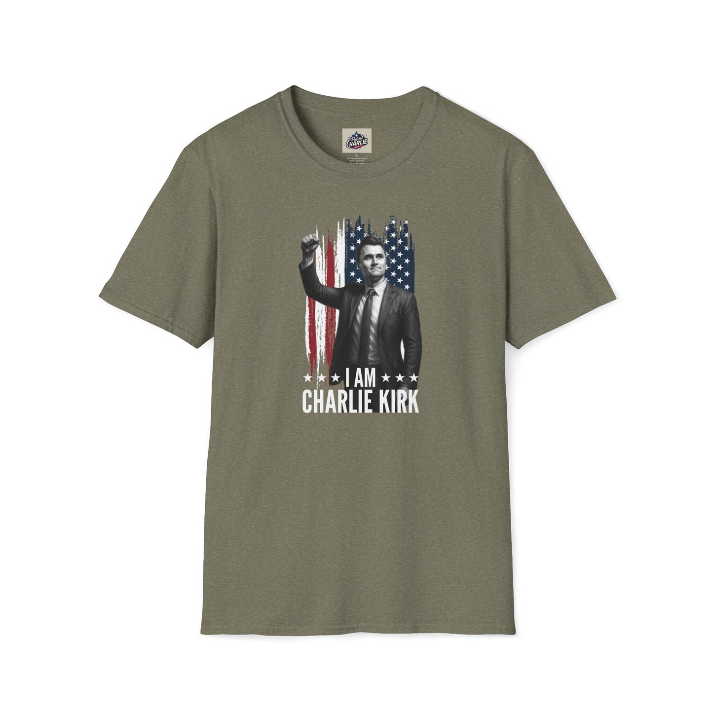 Remembering Charlie Kirk - "I Am Charlie Kirk" T-Shirt (www.patriotcharlie.com)