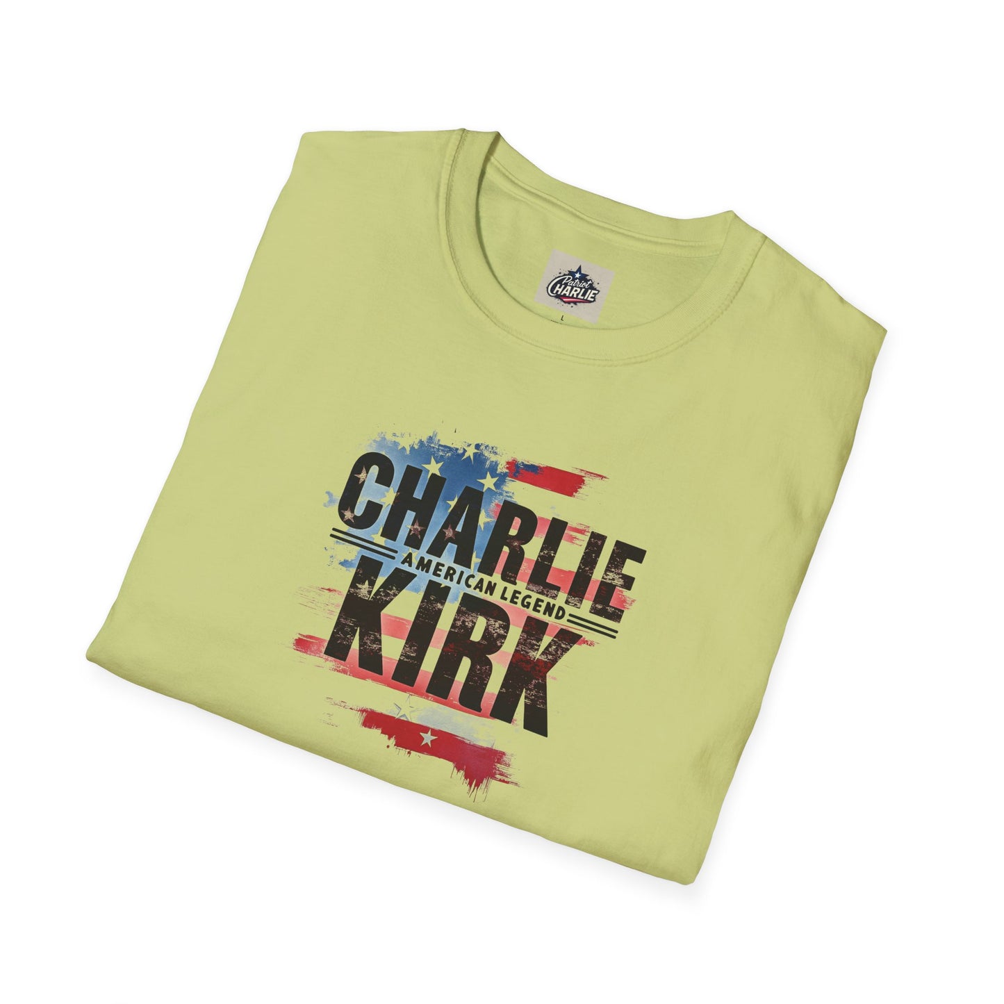 Remembering Charlie Kirk - 'American Legend' T-Shirt (www.patriotcharlie.com)