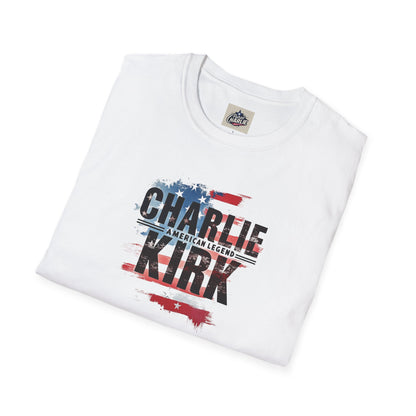 Remembering Charlie Kirk - 'American Legend' T-Shirt (www.patriotcharlie.com)
