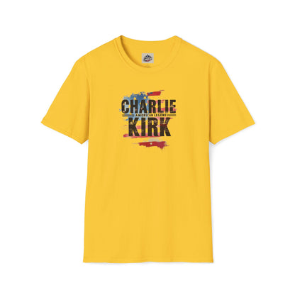 Remembering Charlie Kirk - 'American Legend' T-Shirt (www.patriotcharlie.com)