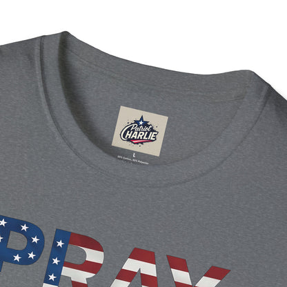 Pray For America T-Shirt (www.patriotcharlie.com)