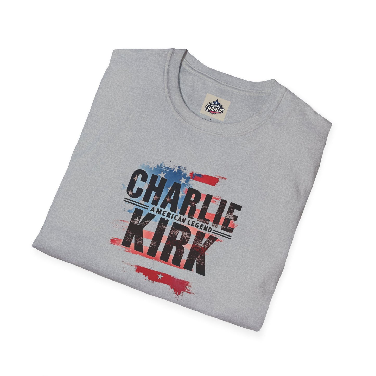 Remembering Charlie Kirk - 'American Legend' T-Shirt (www.patriotcharlie.com)