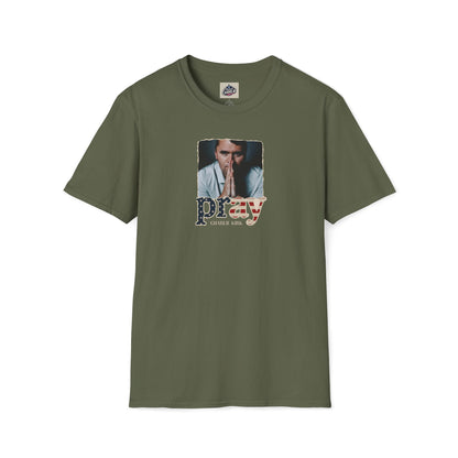 Remembering Charlie Kirk - Pray T-shirt (www.patriotcharlie.com)